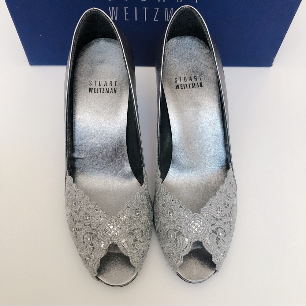 ❌SOLD❌ Stuart Weitzman Chantelle Lace Pumps Sz 5.5